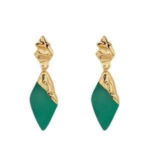 Alexis Bittar Luxury Crumpled Lucite Drop Earrings